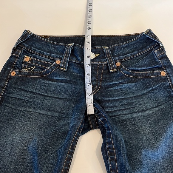 True Religion Ankle Crop Denim Jeans Low Rise Size 26 - Picture 5 of 16